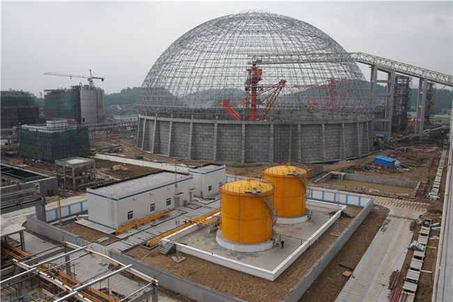 龙海发电厂网架结构